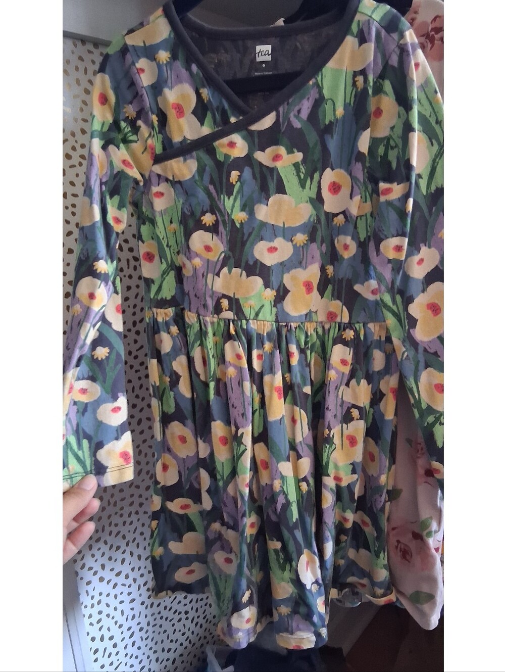Tea Collection Watercolor Floral Dress